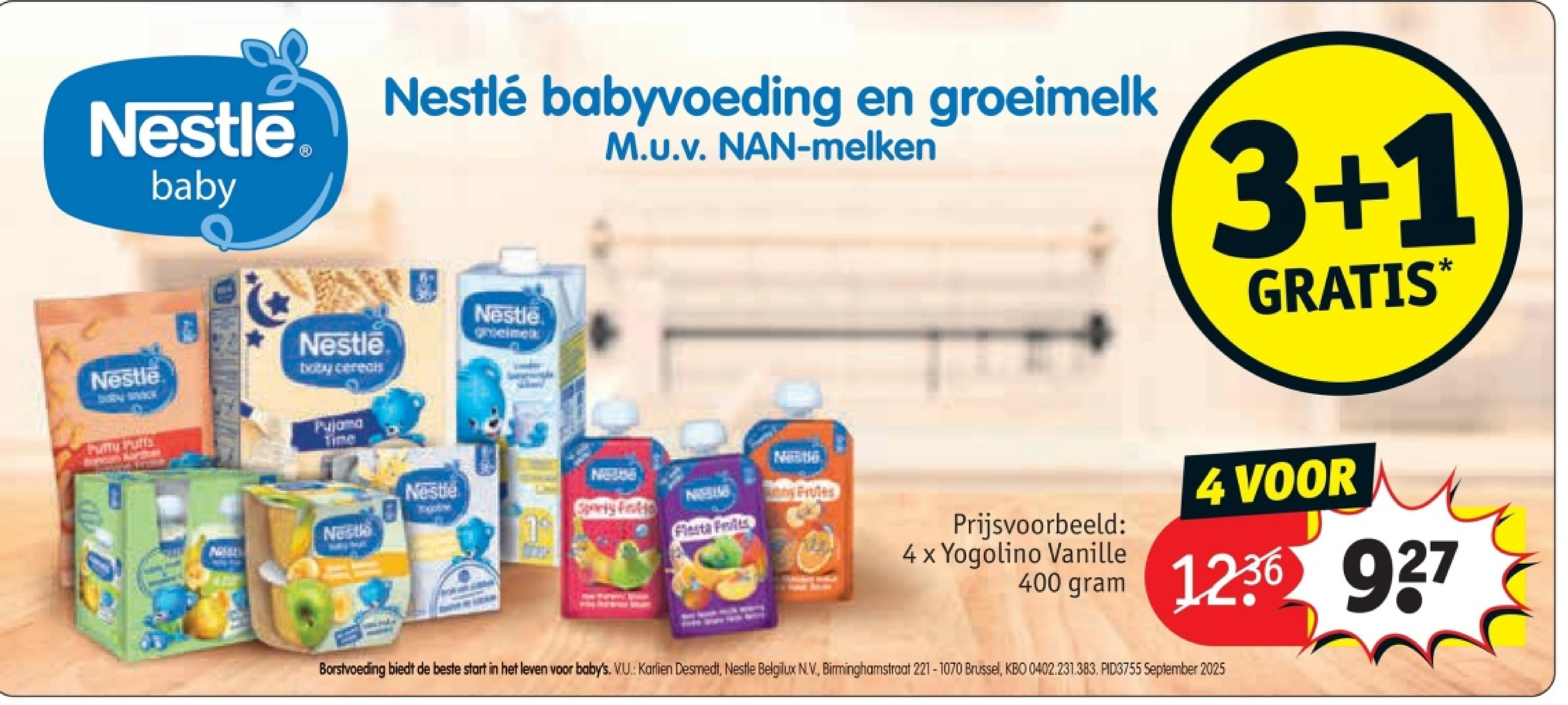 4 x Yogolino Vanille 400 gram