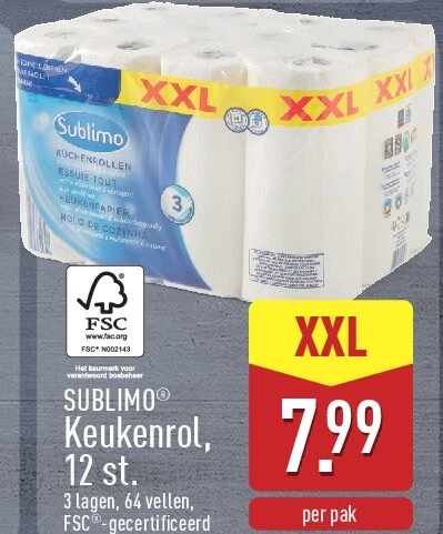 Keukenrol, 12st.