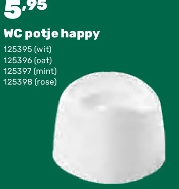 WC potje happy