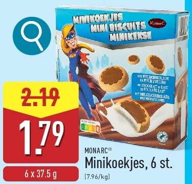 Minikoekjes, 6st.