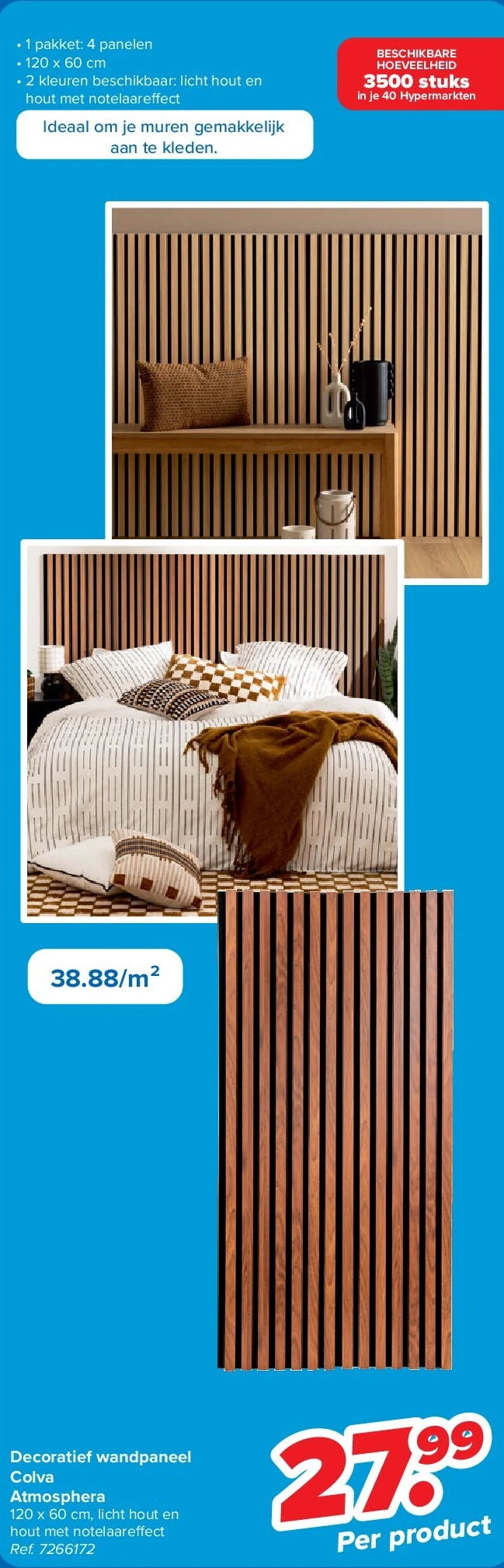 Decoratief wandpaneel Colva Atmosphera
