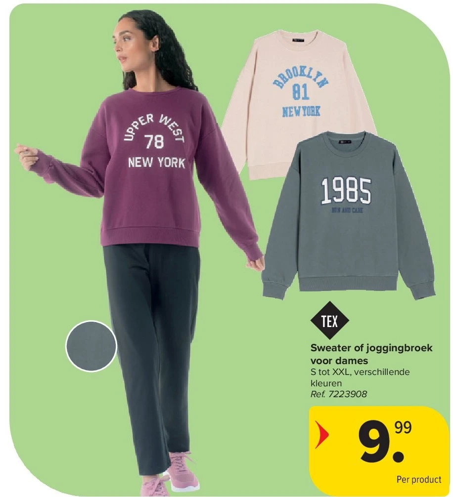 Sweater of joggingbroek voor dames