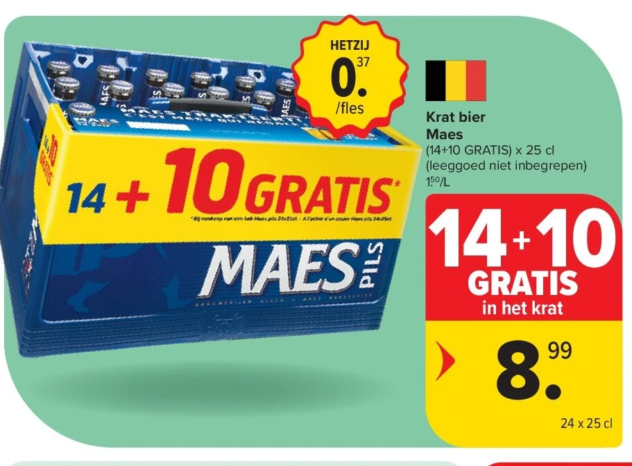 Krat bier Maes