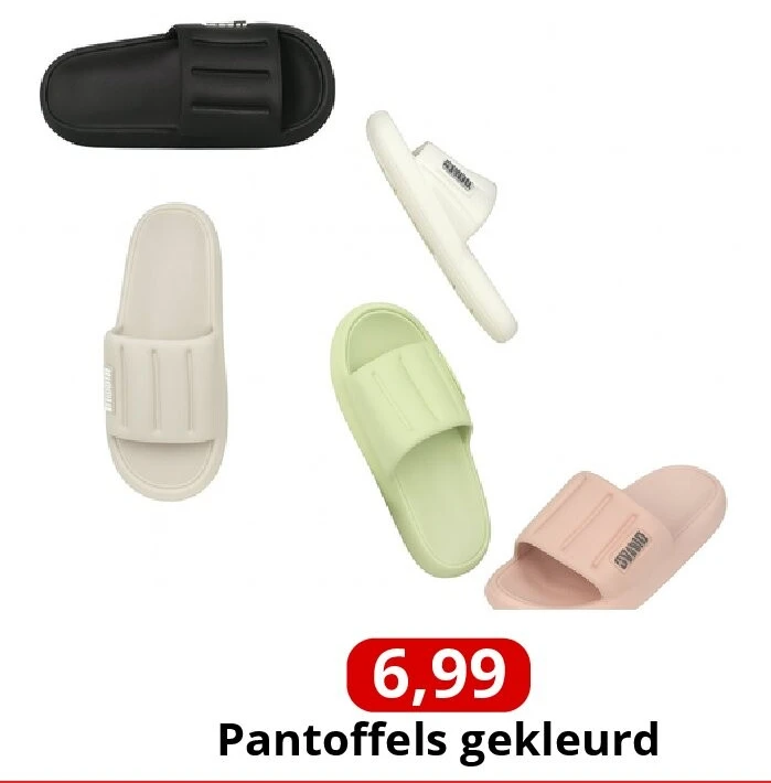 Pantoffels gekleurd