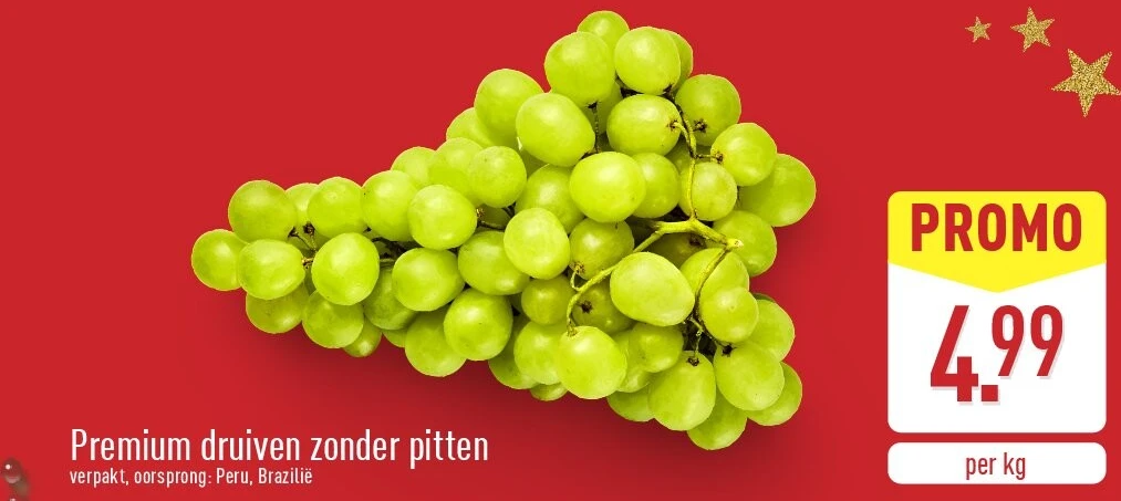 Premium druiven zonder pitten