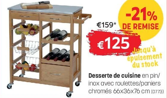 Desserte de cuisine