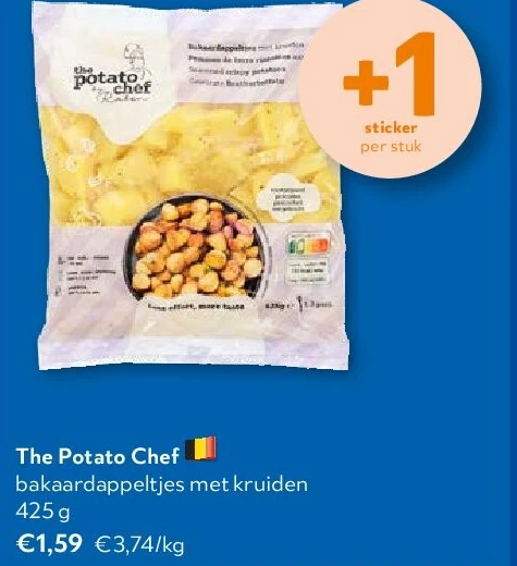 The Potato Chef bakaardappeltjes met kruiden 425 g