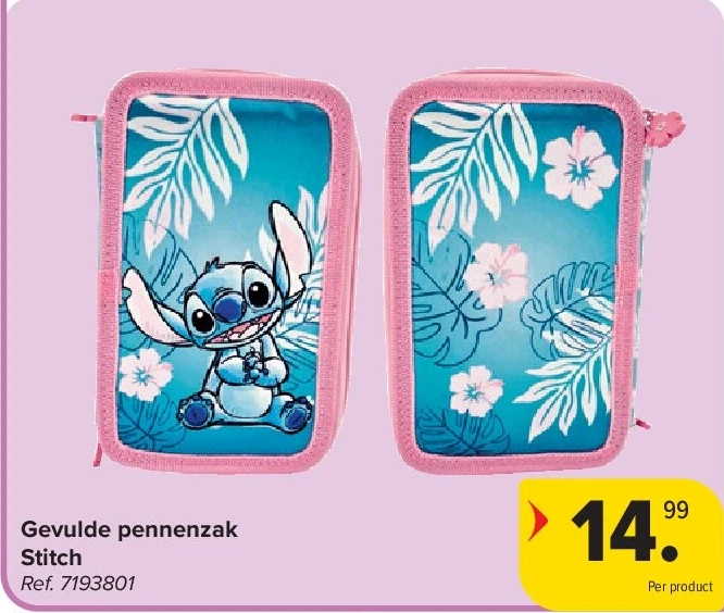 Gevulde pennenzak Stitch