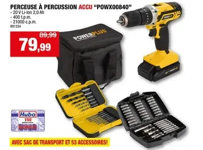 PERCEUSE À PERCUSSION ACCU "POWX00840"