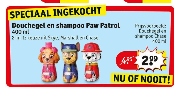 Douchegel en shampoo Paw Patrol 400 ml