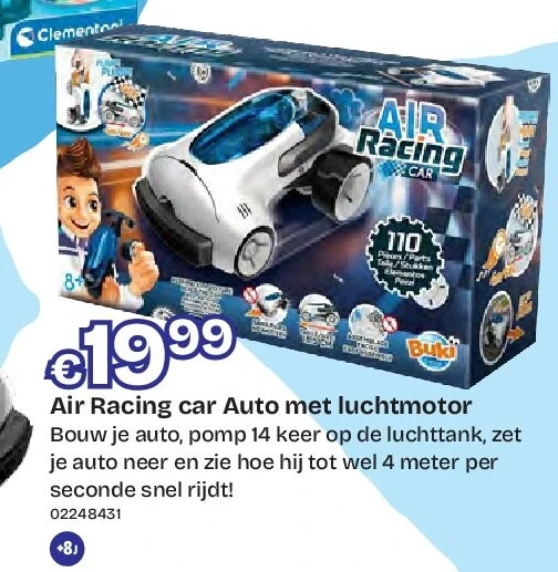 Air Racing car Auto met luchtmotor