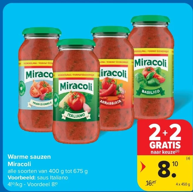Warme sauzen Miracoli