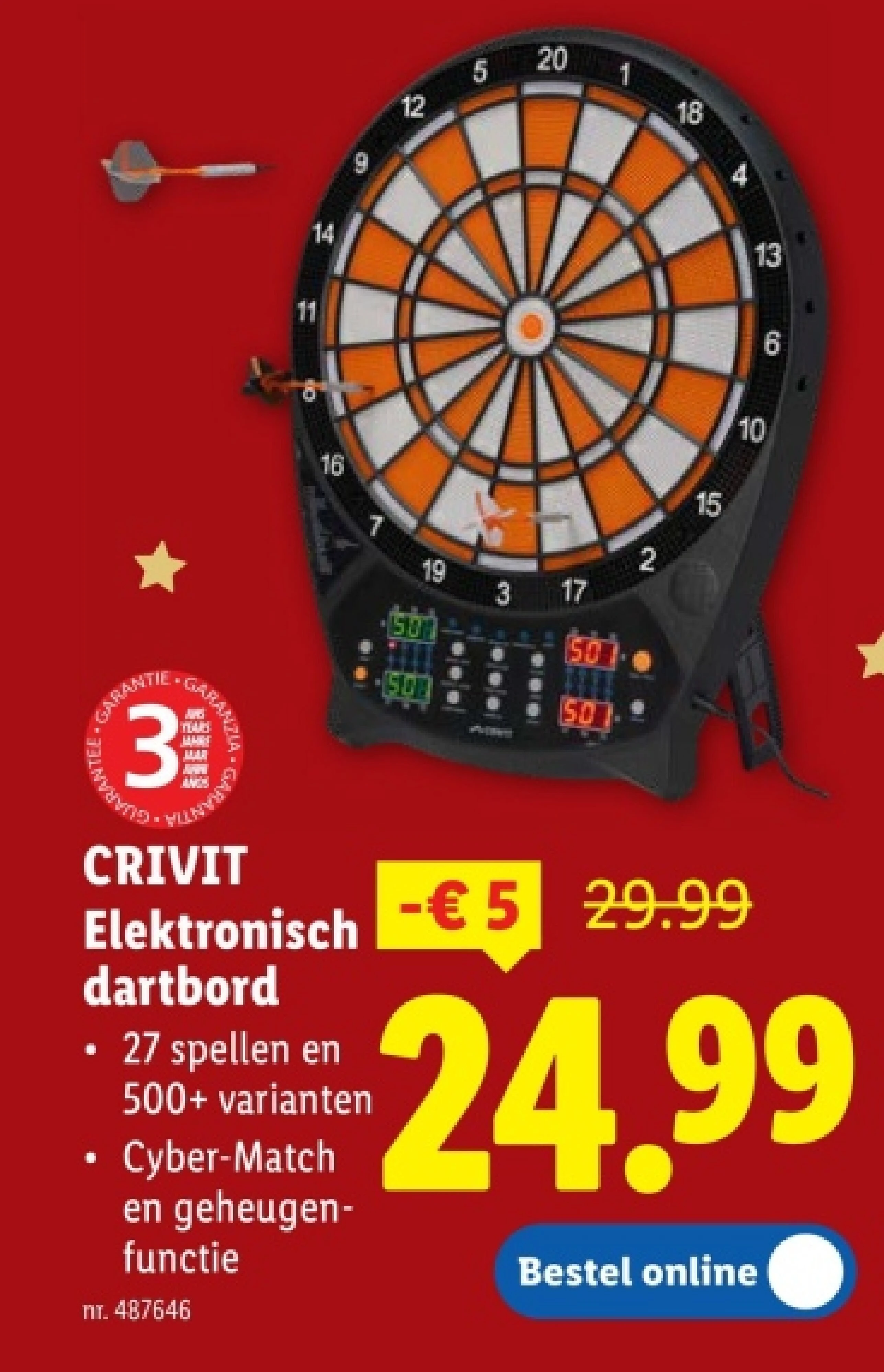 Elektronisch dartbord