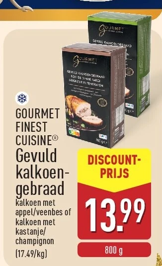 Gevuld kalkoen­ gebraad