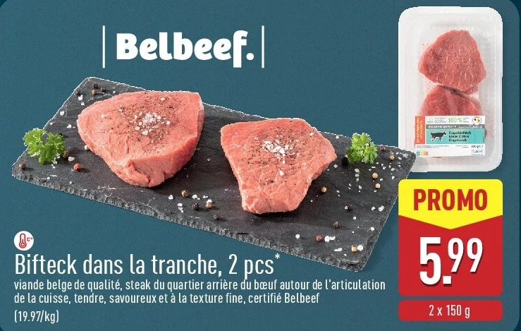 Bifteck dans la tranche, 2pcs