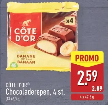 Chocoladerepen, 4 st.