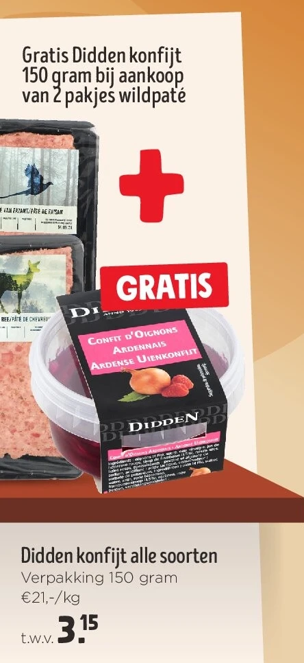 Didden konfijt alle soorten
