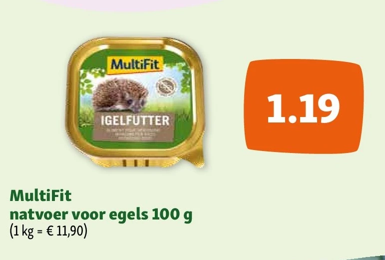 MultiFit natvoer voor egels 100 g