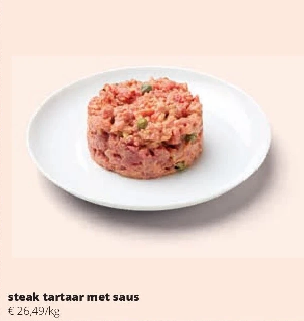 steak tartaar met saus