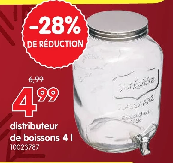 distributeur de boissons 4 l