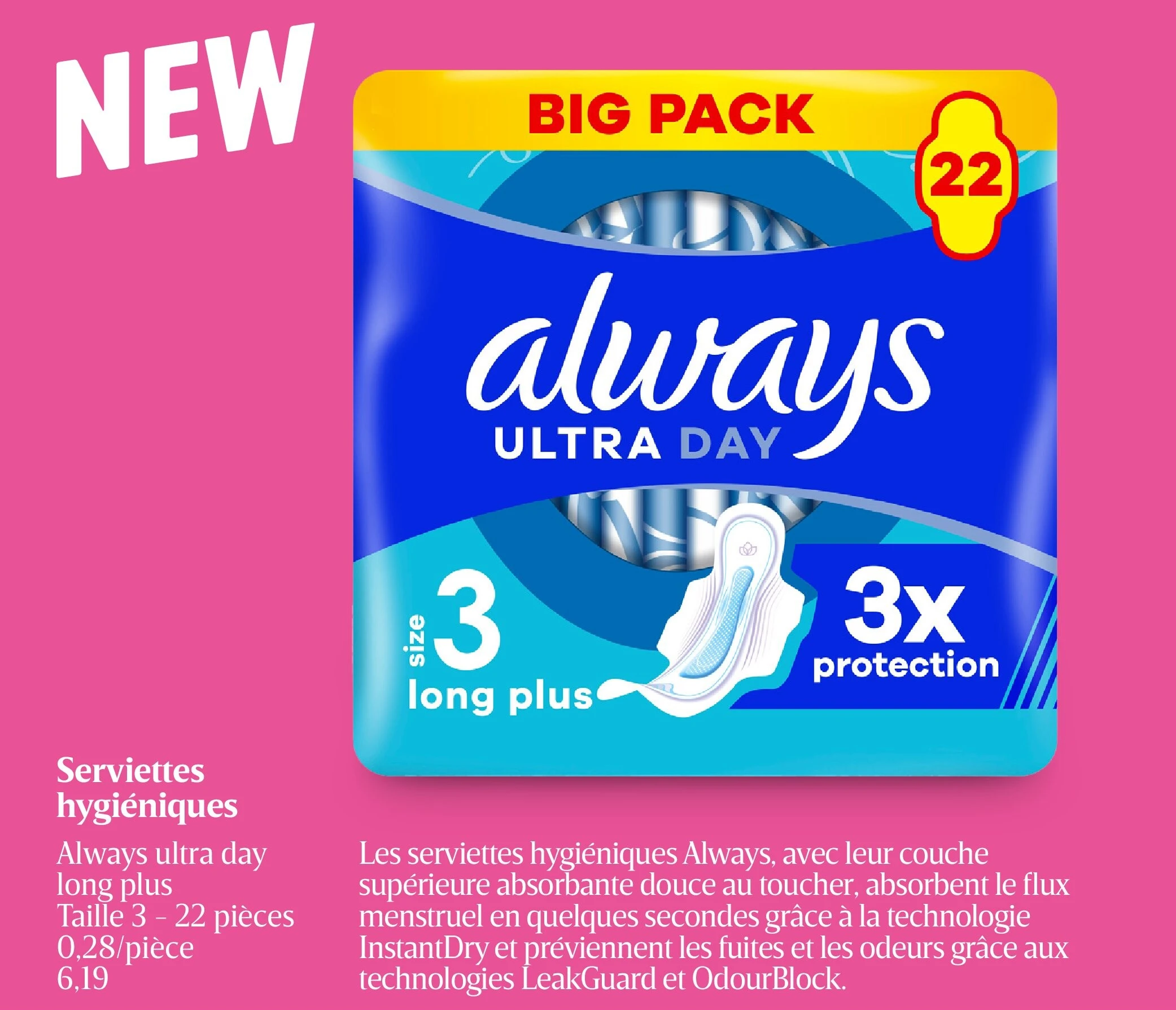 Serviettes hygiéniques