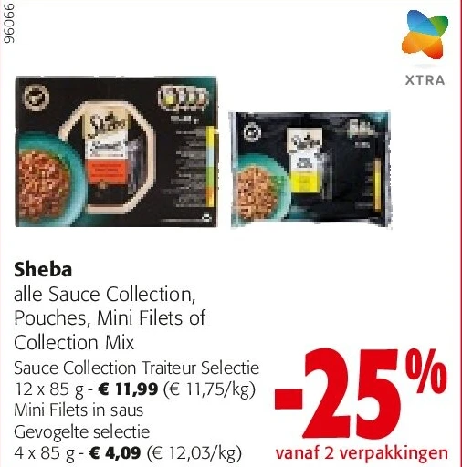 Sheba Sauce Collection Traiteur Selectie 12 x 85 g