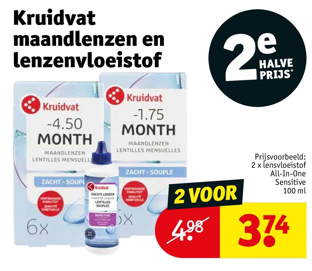 Kruidvat maandlenzen en lenzenvloeistof