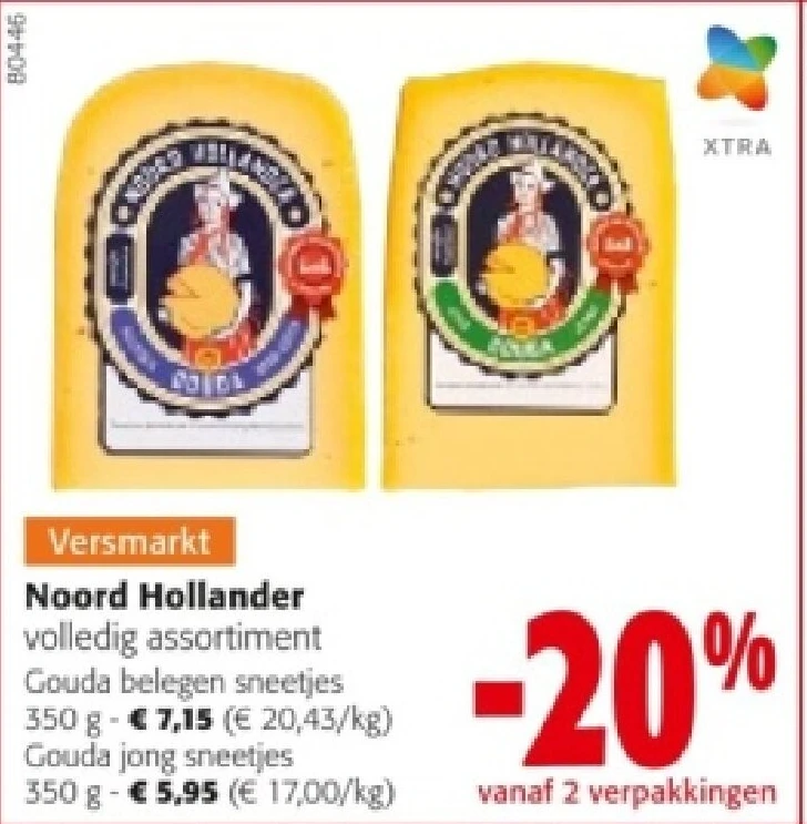 Noord Hollander Gouda belegen sneetjes 350 g