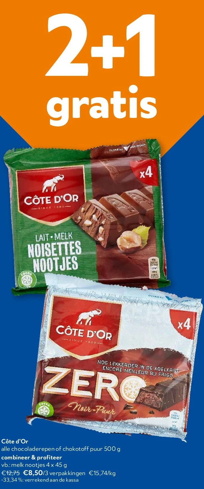 Côte d’Or melk nootjes 4 x 45 g