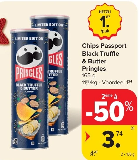 Chips Passport Black Tru e & Butter Pringles