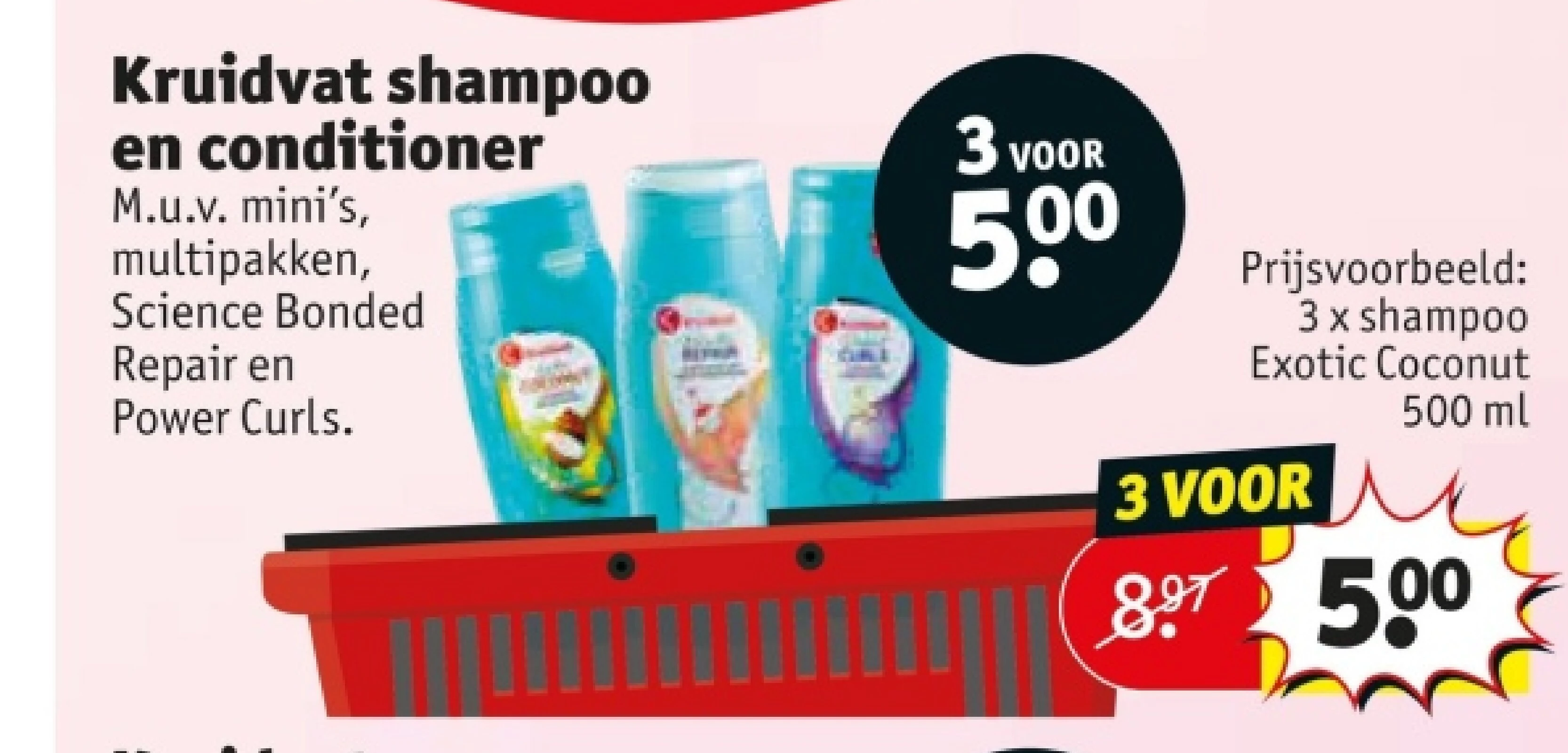 Kruidvat shampoo en conditioner