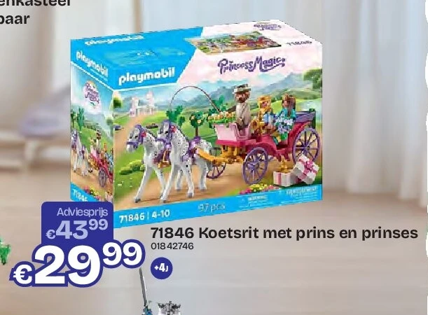 Koetsrit met prins en prinses
