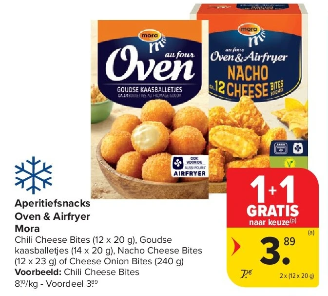 Aperitiefsnacks Oven & Airfryer Mora