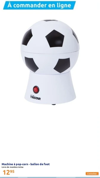 Machine à pop-corn - ballon de foot