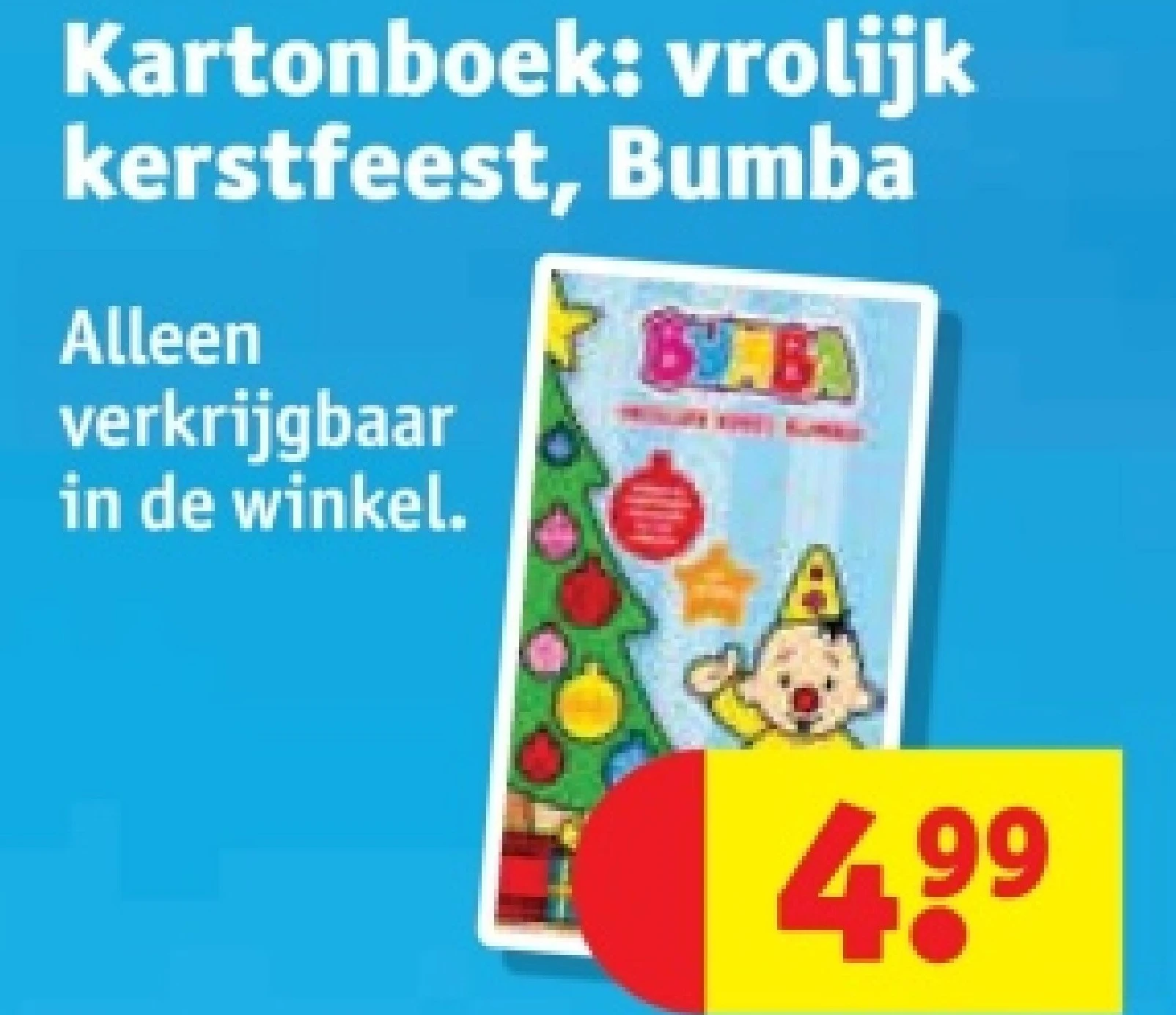 Kartonboek: vrolijk kerstfeest, Bumba