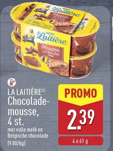 Chocolade­ mousse, 4st.