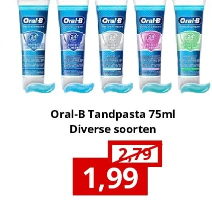 Oral-B Tandpasta 75ml Diverse soorten