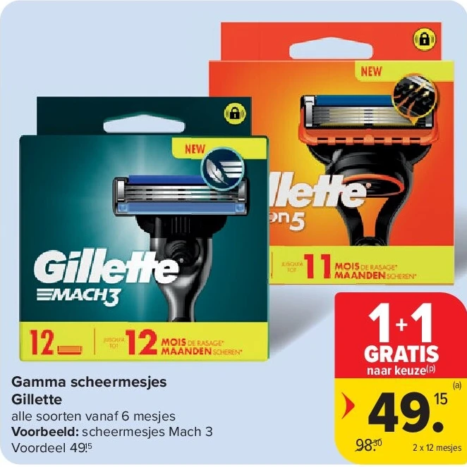 Gamma scheermesjes Gillette
