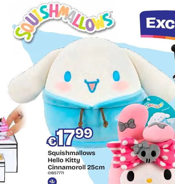 Squishmallows Hello Kitty Cinnamoroll 25cm