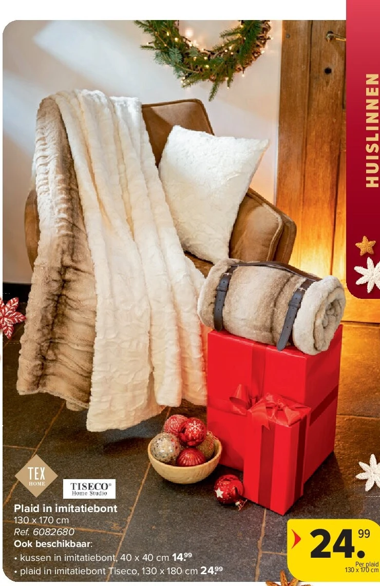 Plaid in imitatiebont