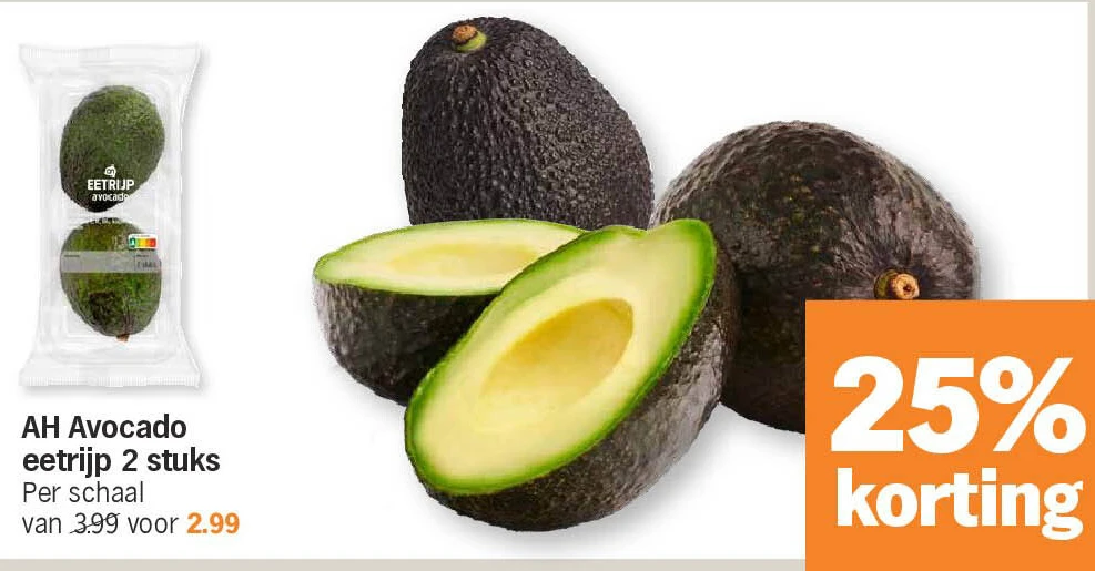AH Avocado eetrijp 2 stuks