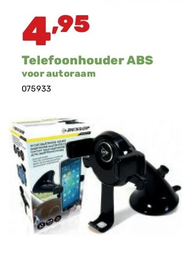 Telefoonhouder ABS voor autoraam