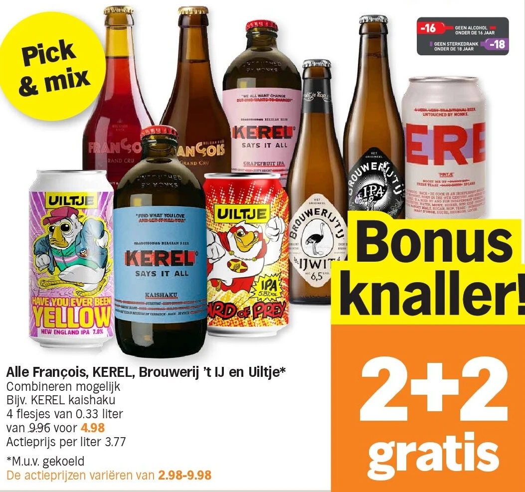 Alle François, KEREL, Brouwerij 't IJ en Uiltje
