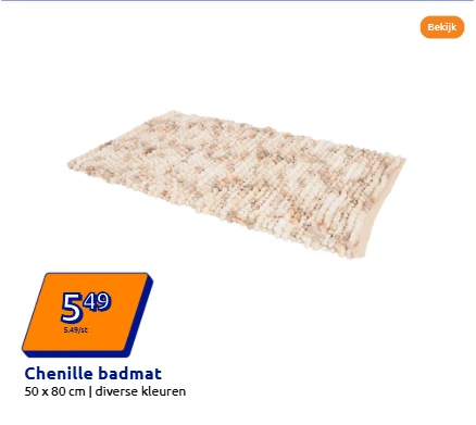 Chenille badmat