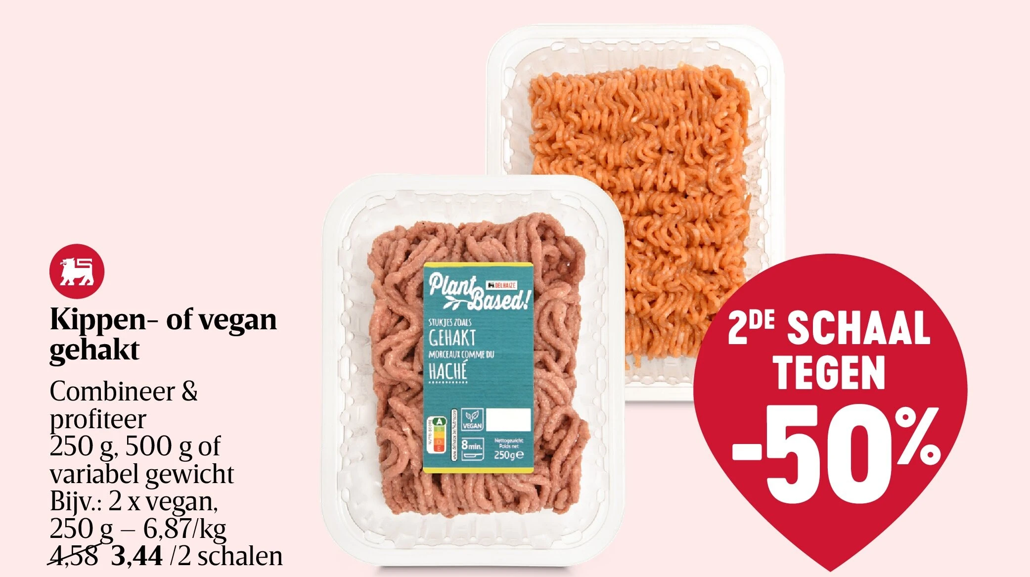 Kippen- of vegan gehakt