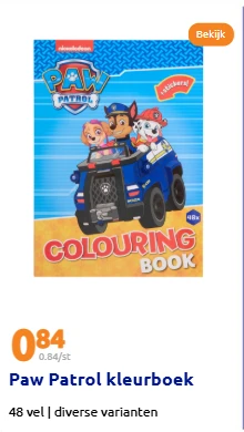 Paw Patrol kleurboek
