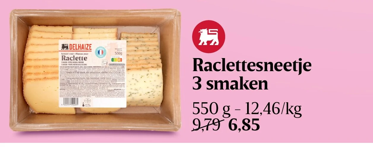 Raclettesneetje 3 smaken