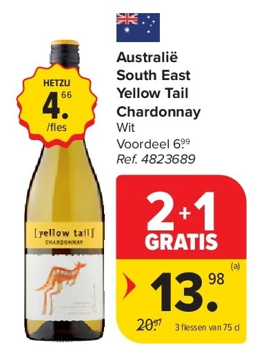 Australië South East Yellow Tail Chardonnay