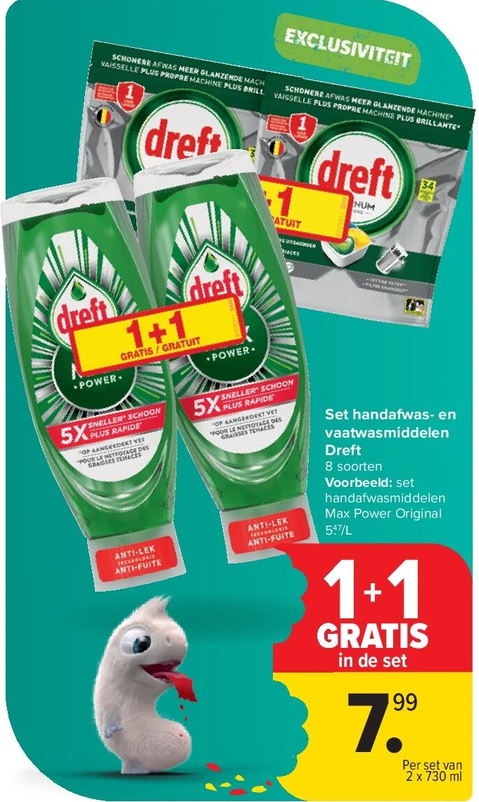 Set handafwas- en vaatwasmiddelen Dreft
