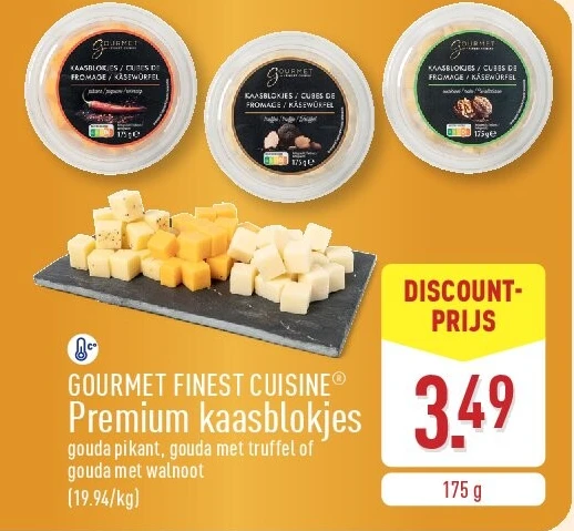 Premium kaasblokjes